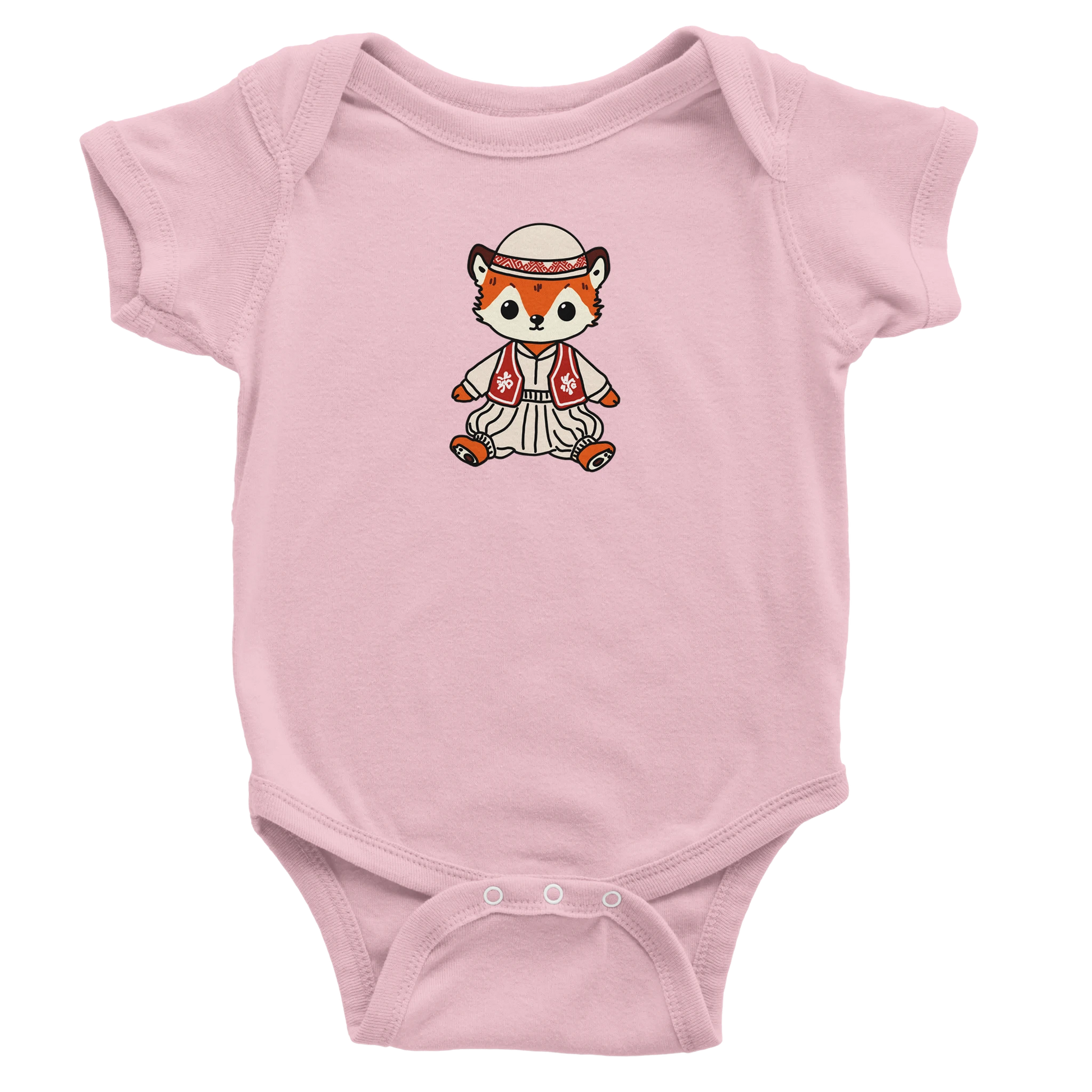 "Dhelpër" kurzärmeliger Baby-Body - Pikë e Vogël
