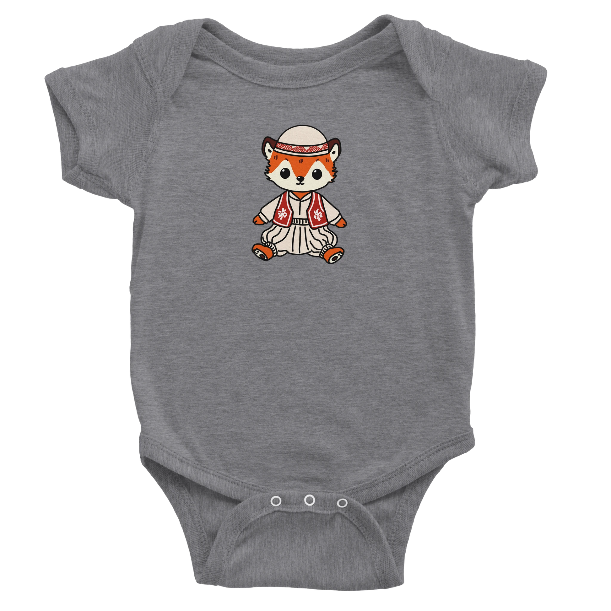 "Dhelpër" kurzärmeliger Baby-Body - Pikë e Vogël