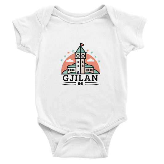 "Gjilan" kurzärmeliger Baby-Body - Pikë e Vogël