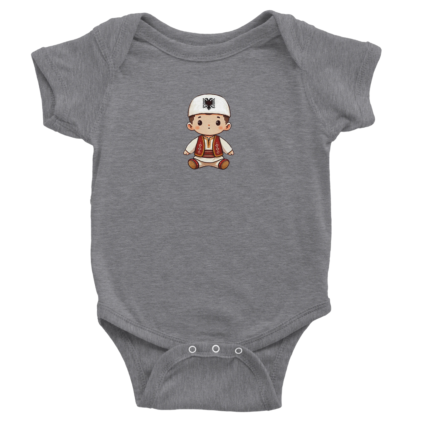 "Shqiptar i vogël" kurzärmeliger Baby-Body - Pikë e Vogël