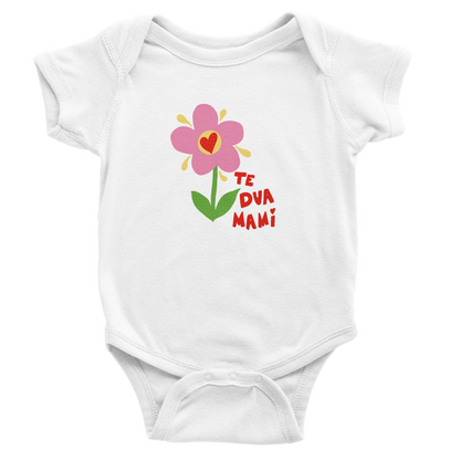"Te Dua Mami" kurzärmeliger Baby-Body - Pikë e Vogël