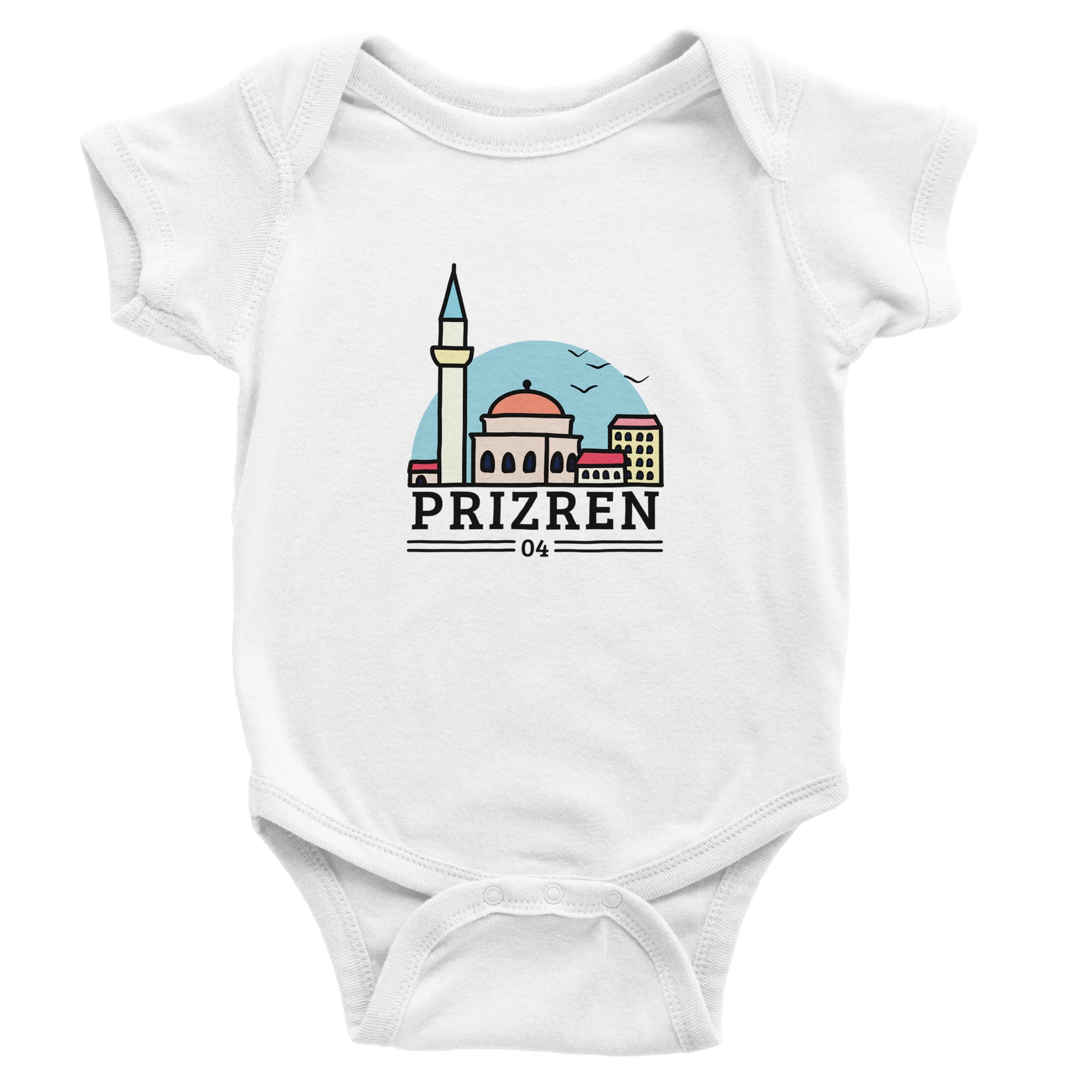 "Prizren" kurzärmeliger Baby-Body - Pikë e Vogël