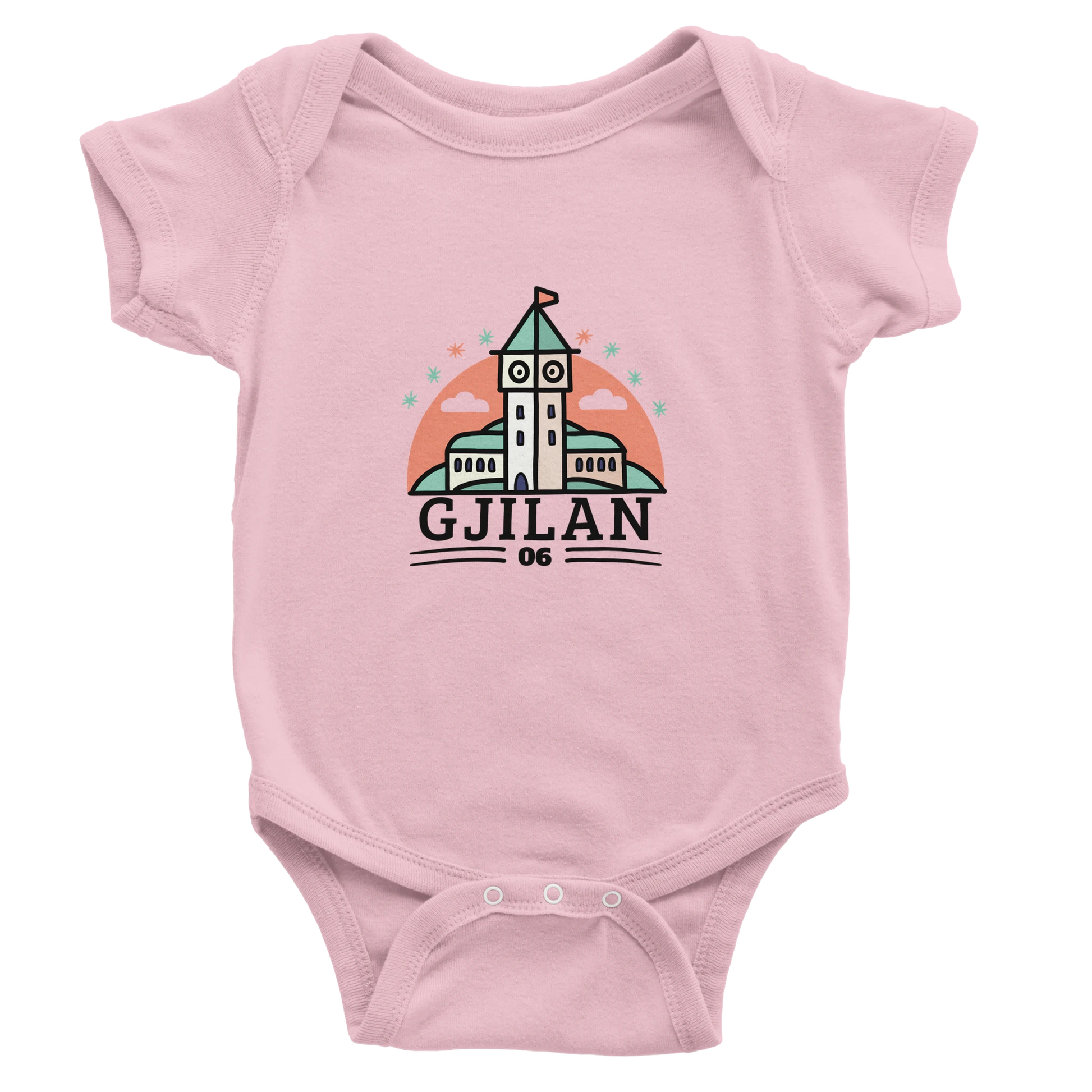 "Gjilan" kurzärmeliger Baby-Body - Pikë e Vogël