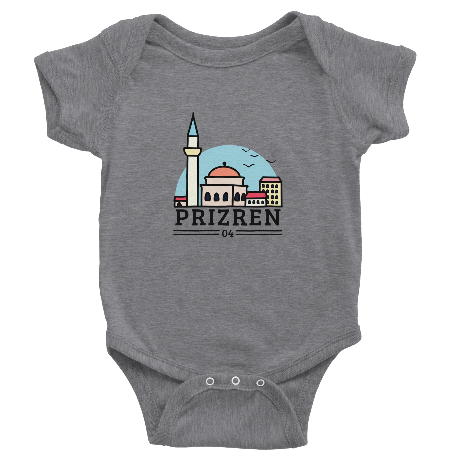 "Prizren" kurzärmeliger Baby-Body - Pikë e Vogël