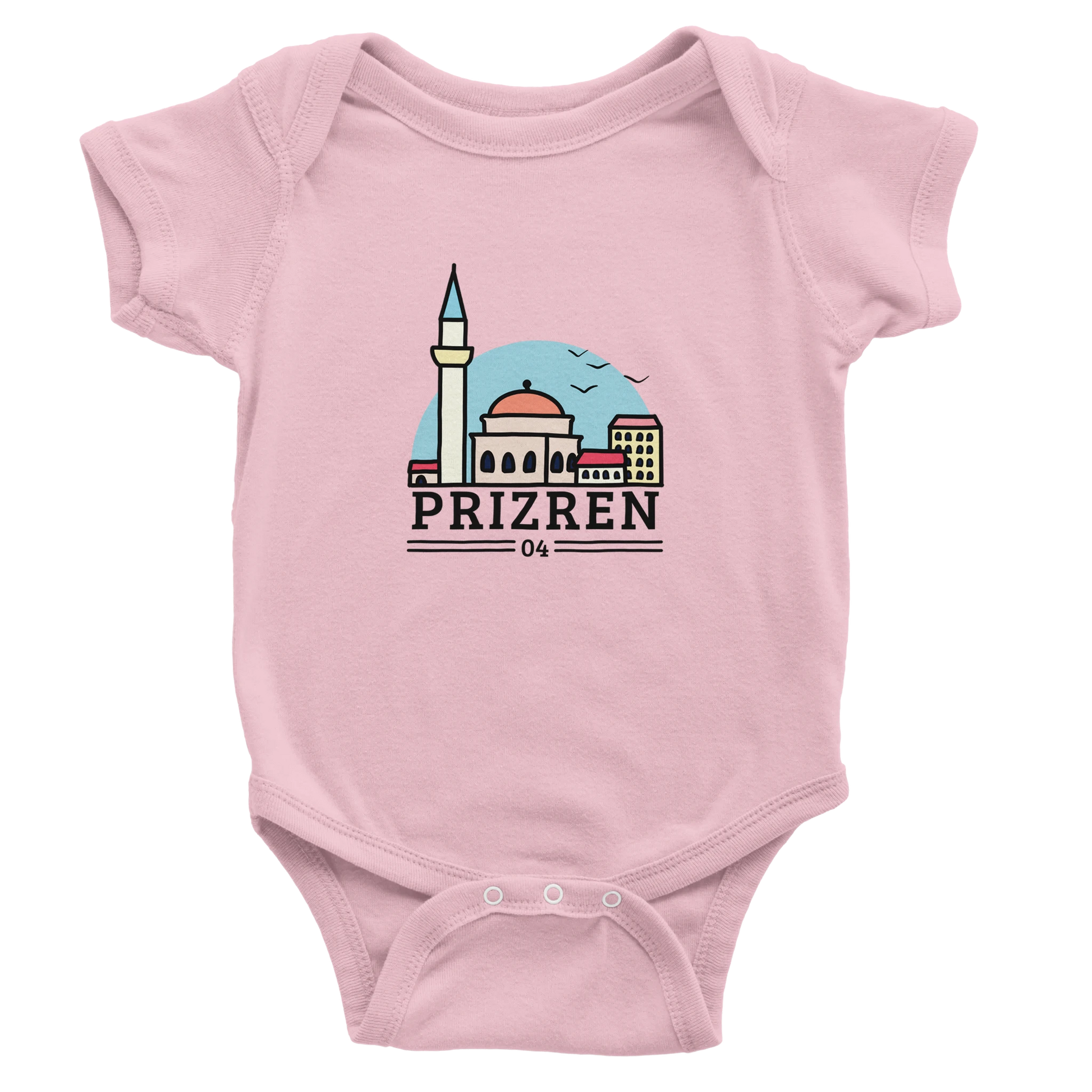 "Prizren" kurzärmeliger Baby-Body - Pikë e Vogël