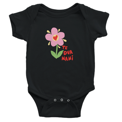 "Te Dua Mami" kurzärmeliger Baby-Body - Pikë e Vogël