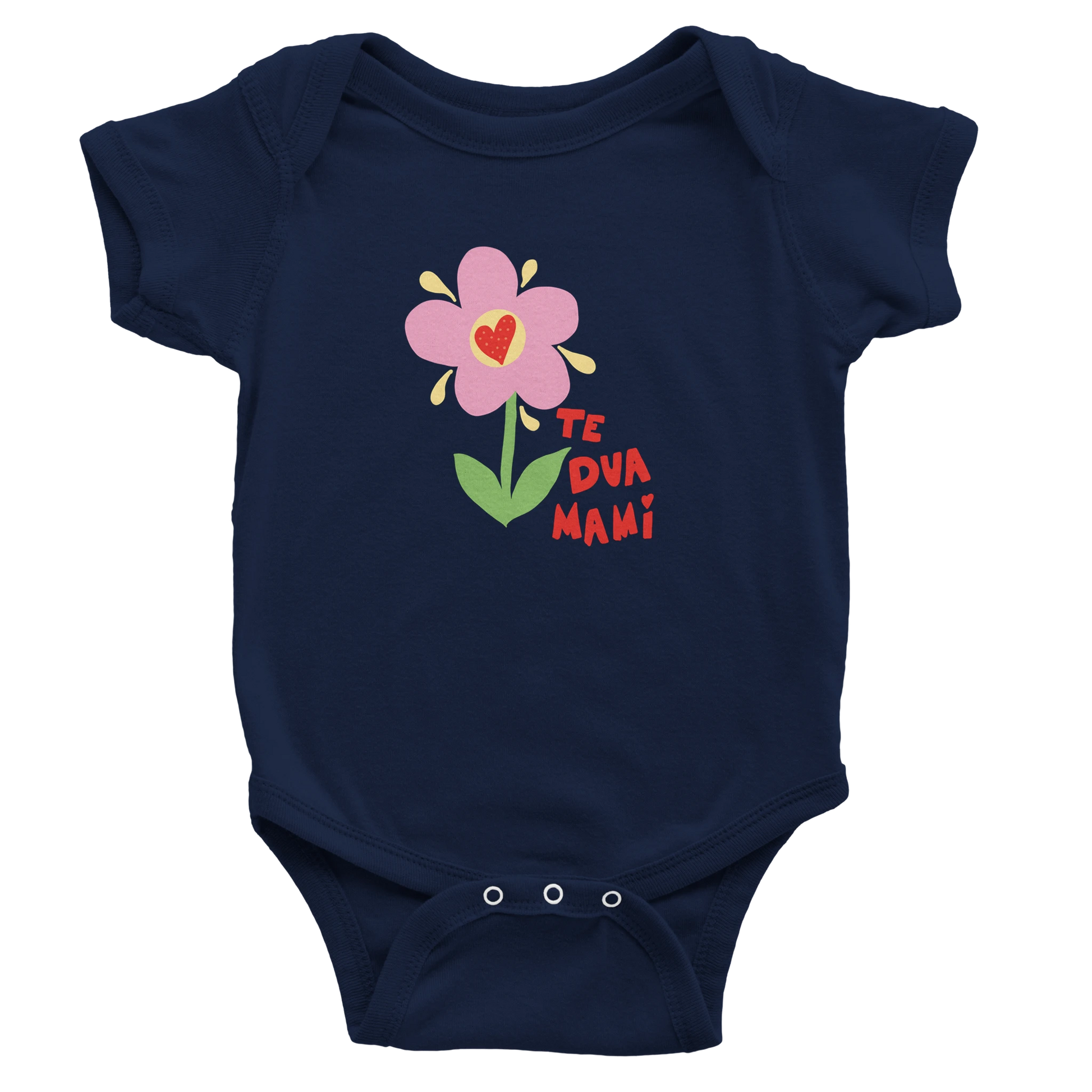 "Te Dua Mami" kurzärmeliger Baby-Body - Pikë e Vogël