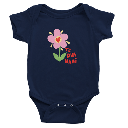 "Te Dua Mami" kurzärmeliger Baby-Body - Pikë e Vogël