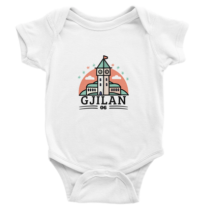 "Gjilan" kurzärmeliger Baby-Body - Pikë e Vogël