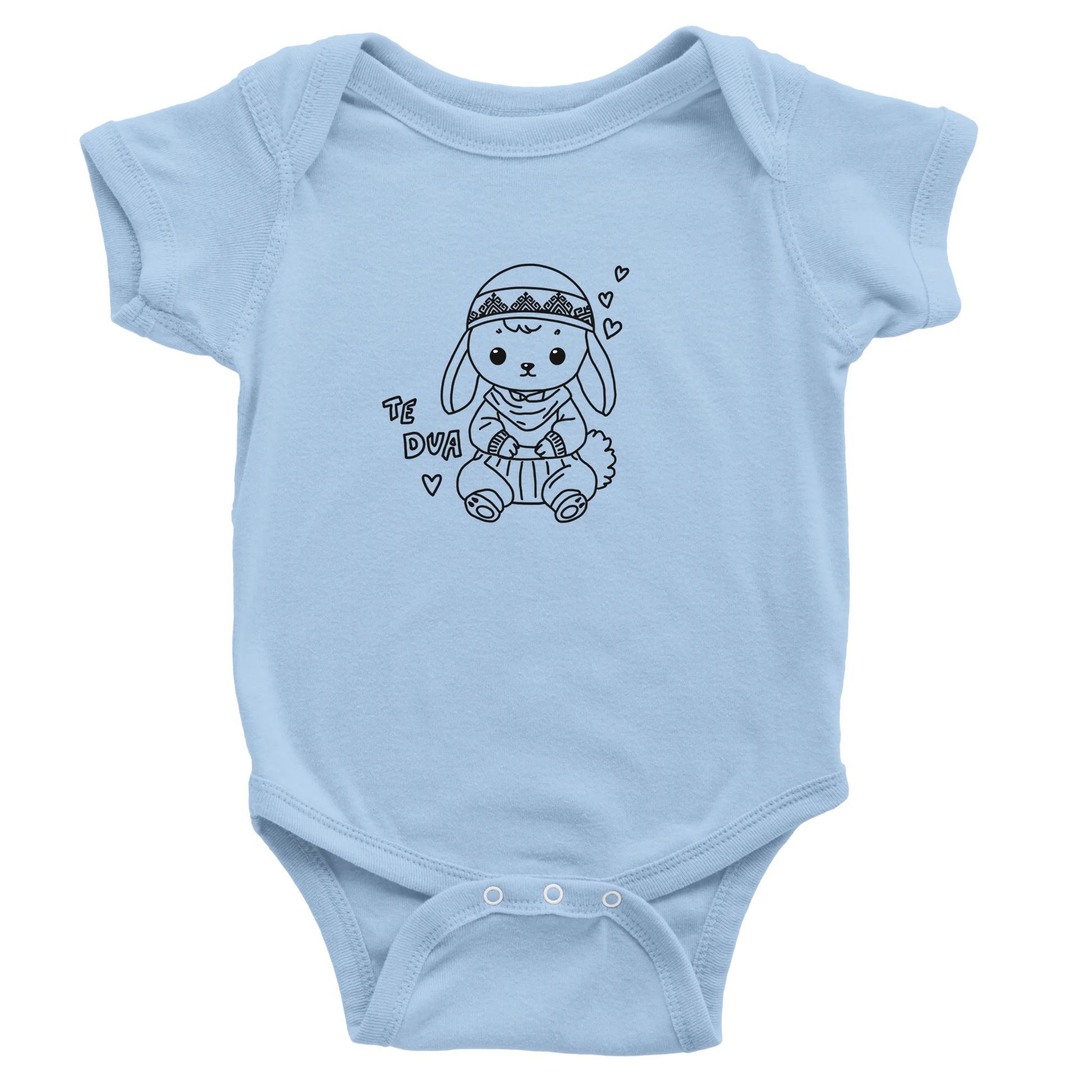 "Te Dua" Kurzarm Baby Body - Pikë e Vogël