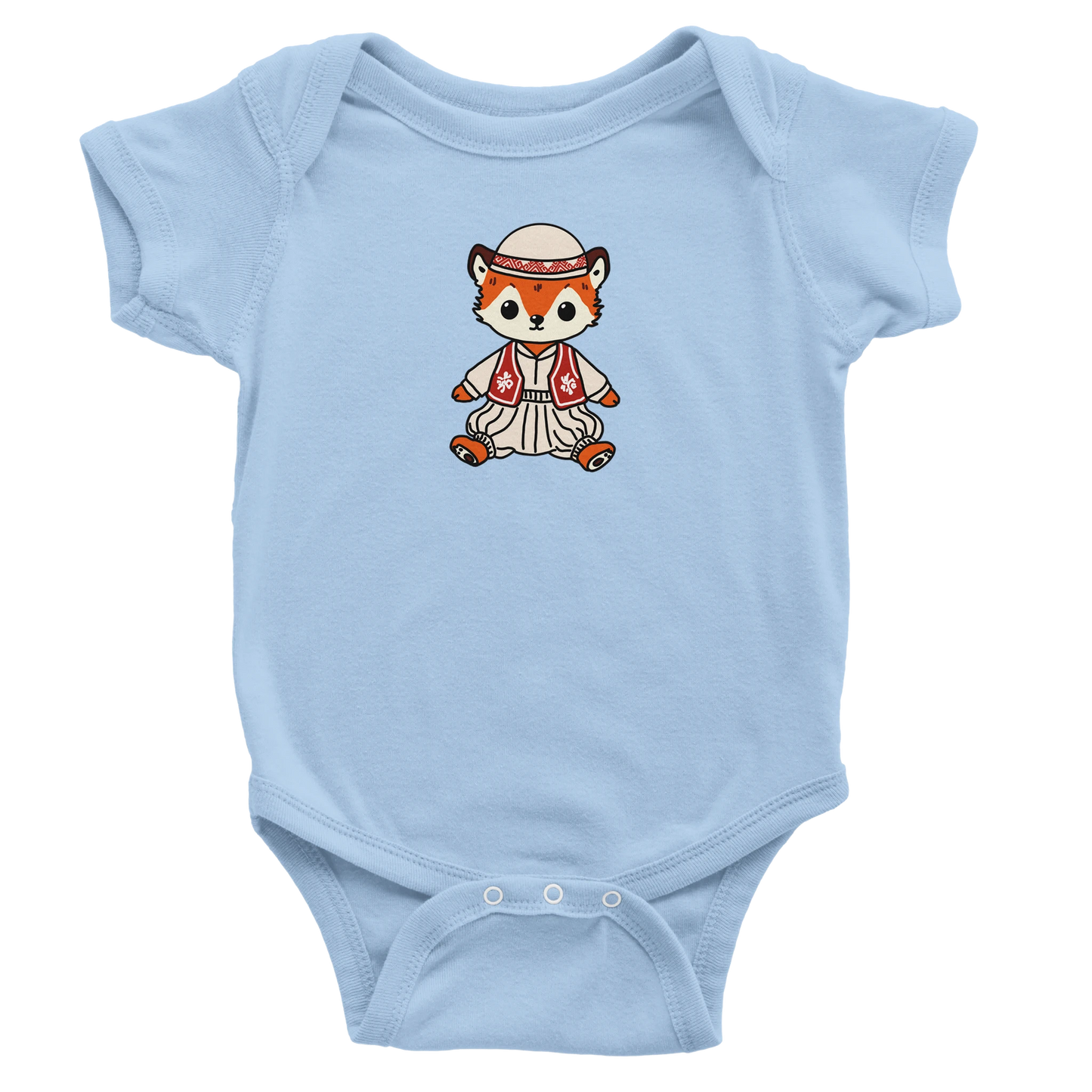 "Dhelpër" kurzärmeliger Baby-Body - Pikë e Vogël