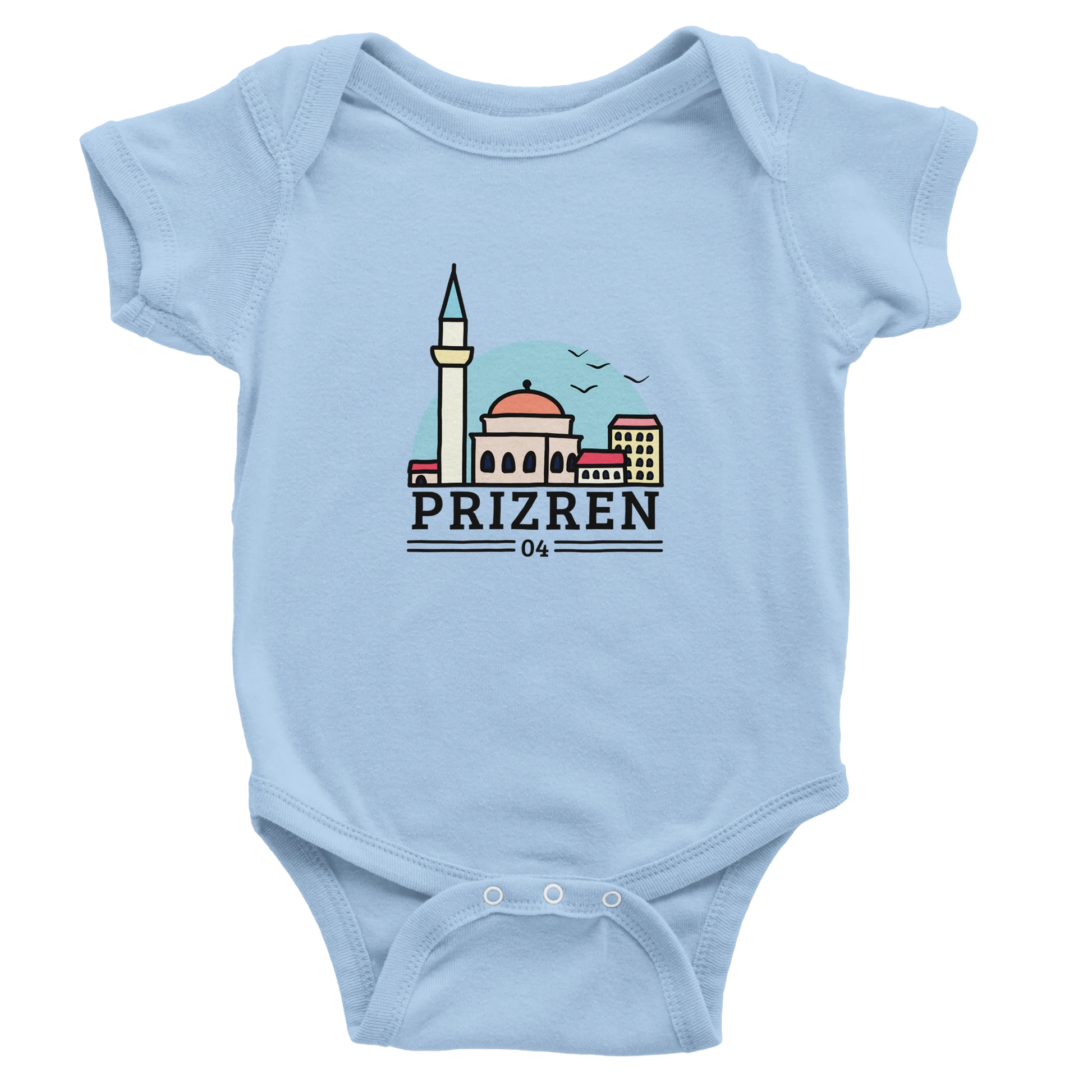 "Prizren" kurzärmeliger Baby-Body - Pikë e Vogël