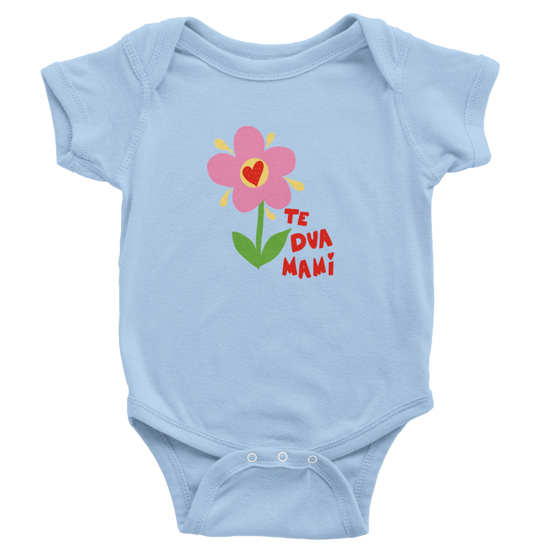 "Te Dua Mami" kurzärmeliger Baby-Body - Pikë e Vogël