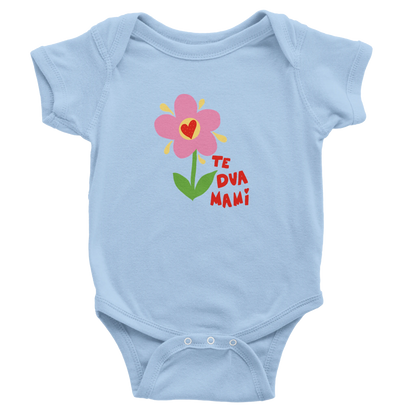 "Te Dua Mami" kurzärmeliger Baby-Body - Pikë e Vogël