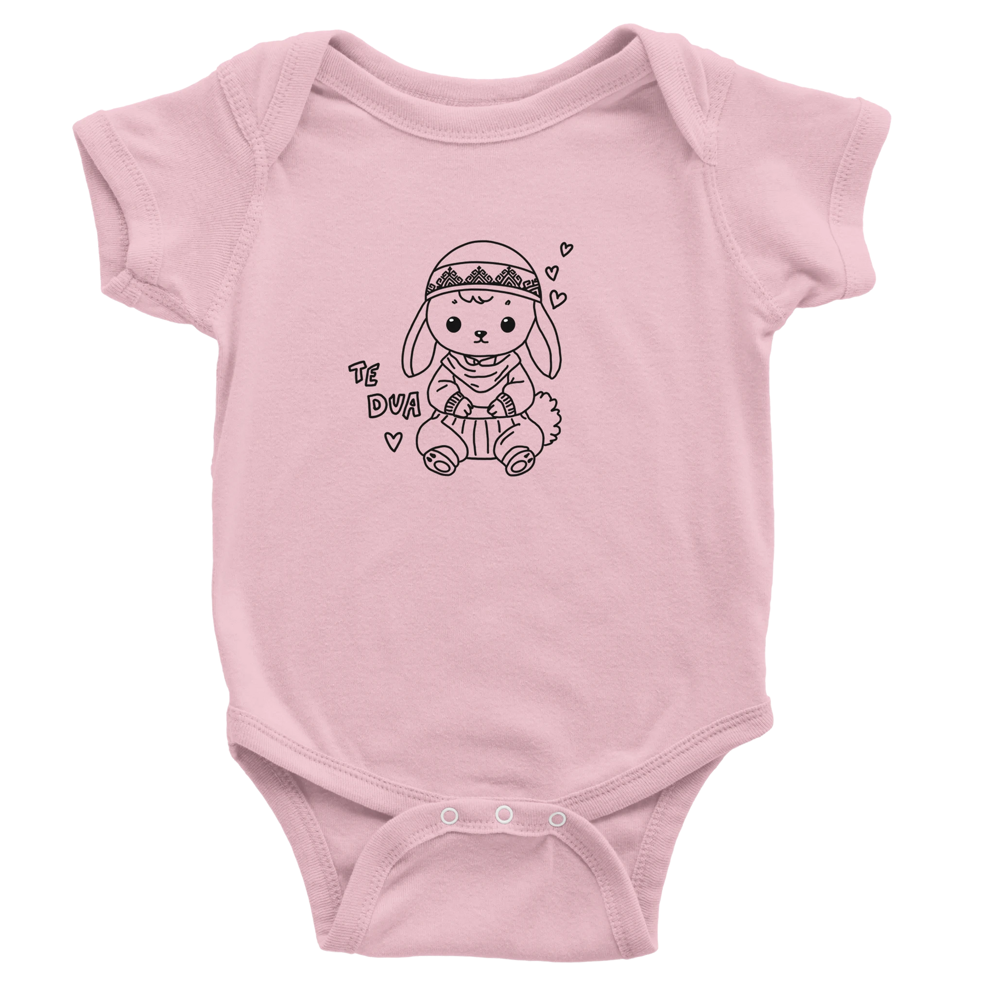 "Te Dua" Kurzarm Baby Body - Pikë e Vogël