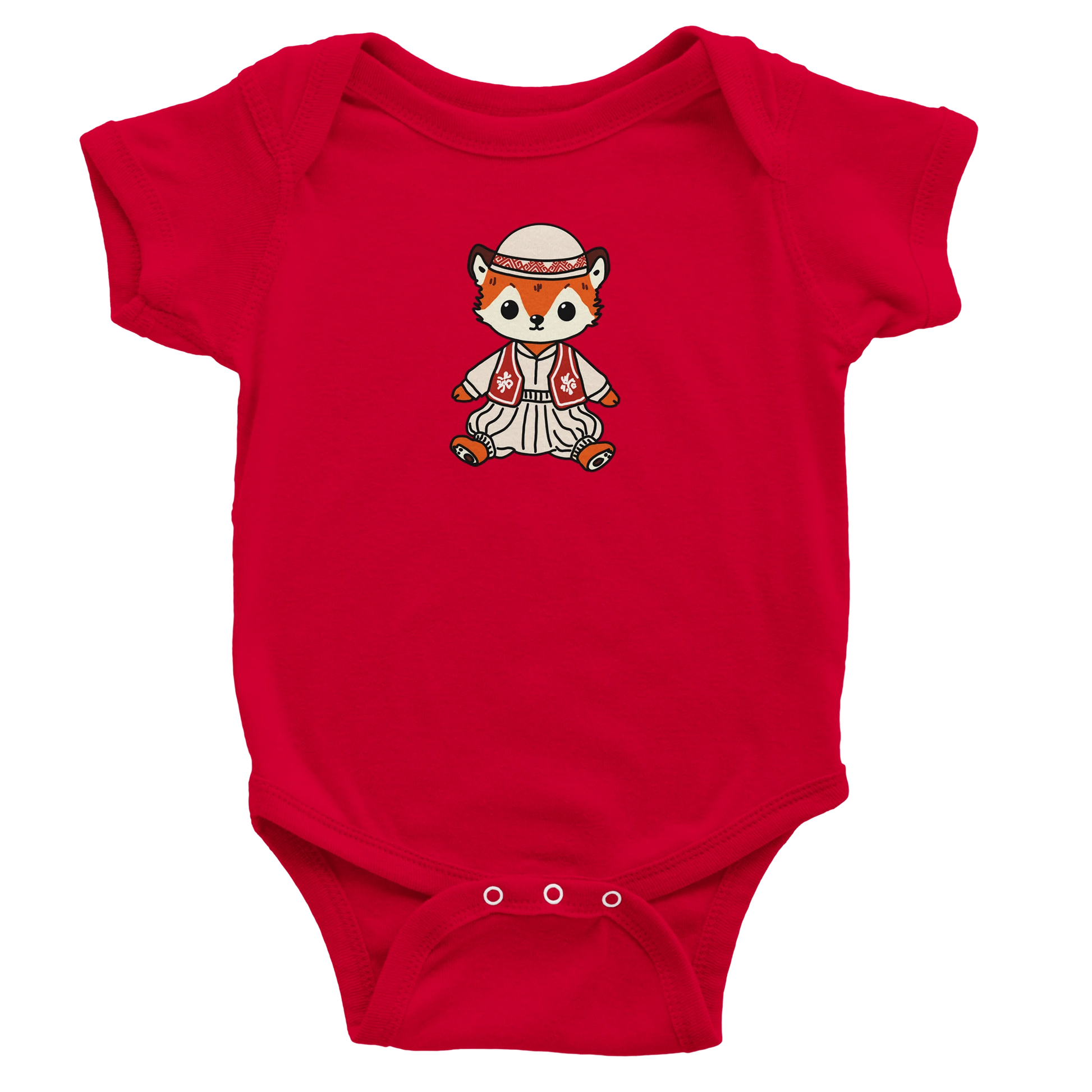 "Dhelpër" kurzärmeliger Baby-Body - Pikë e Vogël